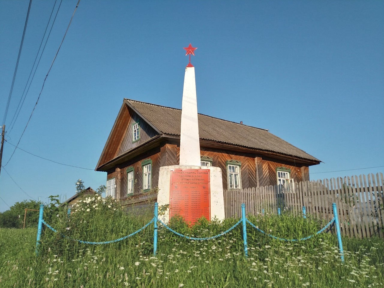 Памятник воинам-земляка в деревне Елманова Горка 1